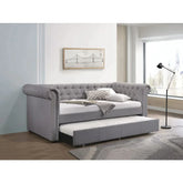 Justice Smoke Gray Fabric Daybed Model 39405 By ACME Furniture